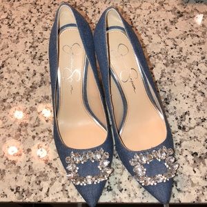 Jessica Simpson Denim pumps 6.5